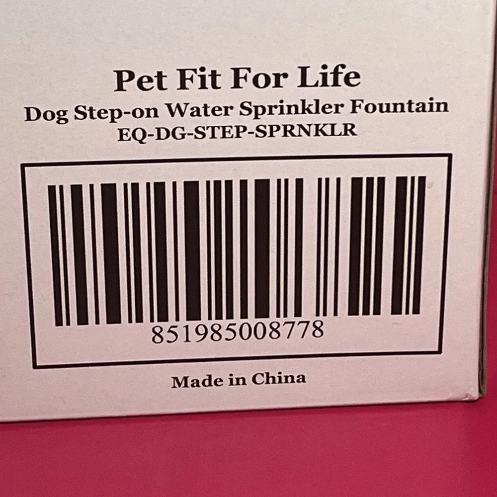 Dog Paw Operated (Step On) Outdoor Water Fountain Pet Fit For Life